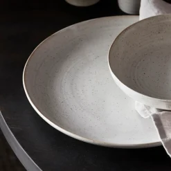 House Doctor Geschirr|Geschirr|Teller, Pion, Grau/ weiß