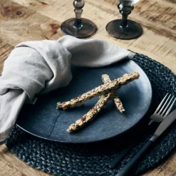 House Doctor Geschirr|Geschirr|Teller, Pion, Schwarz/Braun