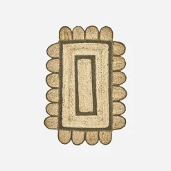 House Doctor Heimtextilien|Teppiche|Teppich, HDDenta, Grün;Natur