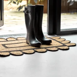 House Doctor Heimtextilien|Teppiche|Teppich, HDDenta, Schwarz;Natur