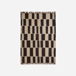 House Doctor Heimtextilien|Teppiche|Teppich, HDGraph, Schwarz;Natur