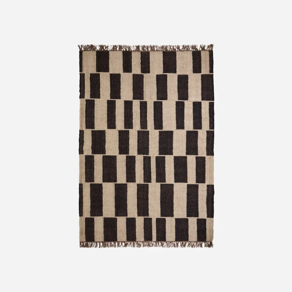 House Doctor Heimtextilien|Teppiche|Teppich, HDGraph, Schwarz;Natur