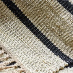 House Doctor Heimtextilien|Teppiche|Teppich, HDSima, Schwarz/Natur