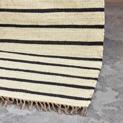 House Doctor Heimtextilien|Teppiche|Teppich, HDSima, Schwarz;Natur