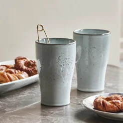 House Doctor Geschirr|Geschirr|Thermobecher, Liss, Hellgrau