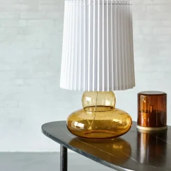 House Doctor Schlafzimmerbeleuchtung|Beleuchtung|Tischlampe inkl. Lampenschirm, Ribe, Amber