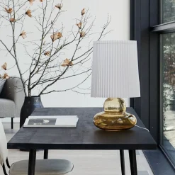 House Doctor Schlafzimmerbeleuchtung|Beleuchtung|Tischlampe inkl. Lampenschirm, Ribe, Amber