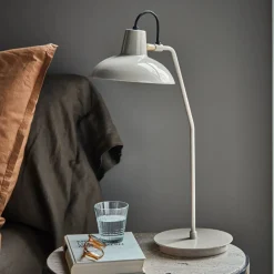 House Doctor Schlafzimmerbeleuchtung|Beleuchtung|Tischleuchte, HDDesk, Grau