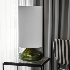 House Doctor Schlafzimmerbeleuchtung|Beleuchtung|Tischleuchte, HDMatte, Grün/Weiß