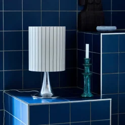 House Doctor Schlafzimmerbeleuchtung|Beleuchtung|Tischleuchte, HDTulip, Silber-Finish