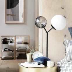 House Doctor Schlafzimmerbeleuchtung|Beleuchtung|Tischleuchte, Twice, Schwarz