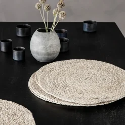 House Doctor Geschirr|Geschirr|Tischset, Circle, Natur