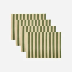 House Doctor Geschirr|Geschirr|Tischset, HDRayas, Grün;Natur