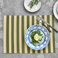 House Doctor Geschirr|Geschirr|Tischset, HDRayas, Grün;Natur