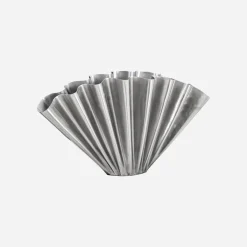 House Doctor Heimdekor|Vasen|Vase, HDFlood, Gebürstetes Silber-Finish