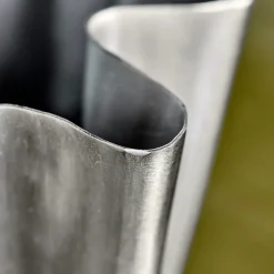 House Doctor Heimdekor|Vasen|Vase, HDFlood, Gebürstetes Silber-Finish