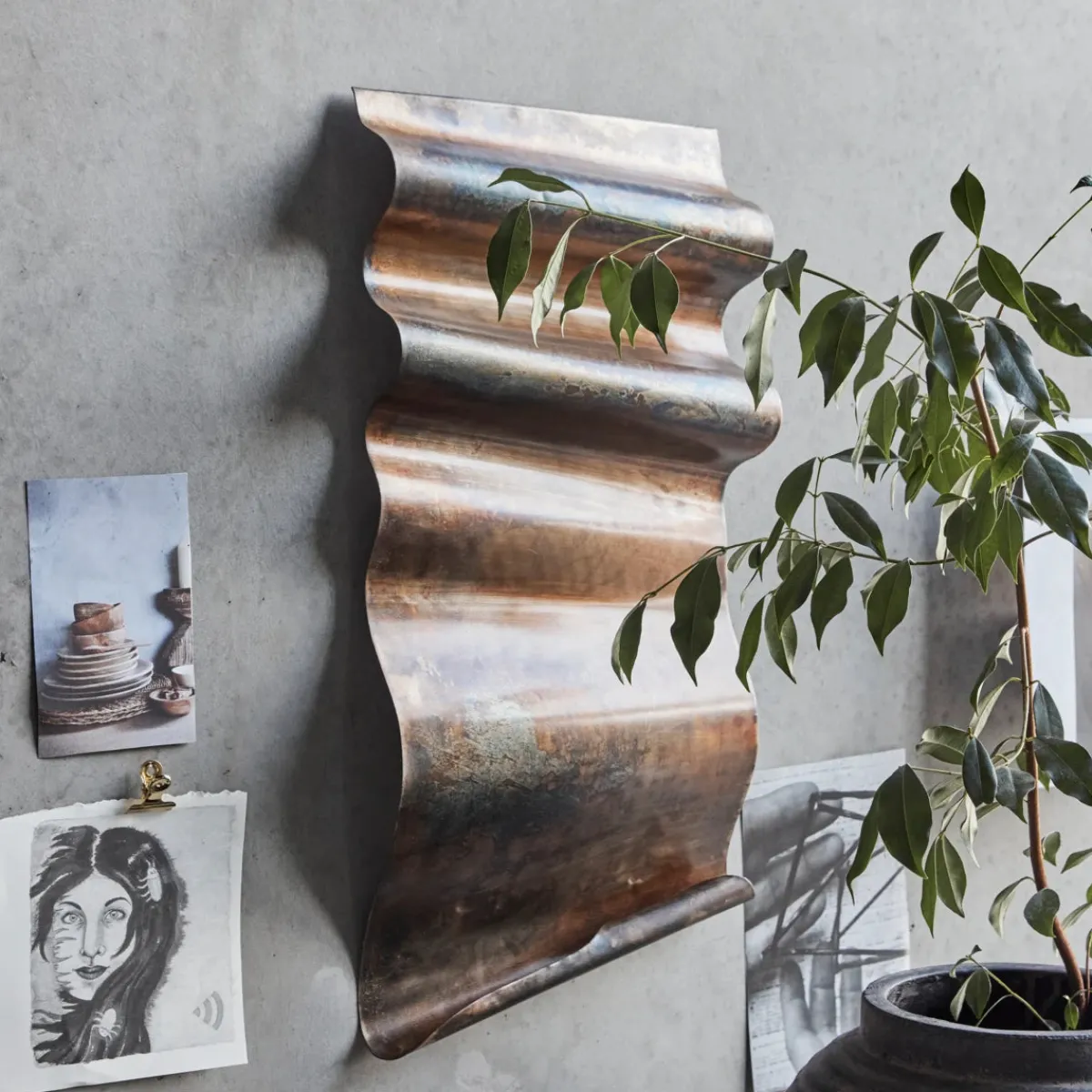 House Doctor Heimdekor|Dekoration|Wall art, HDFaha, Antique brown