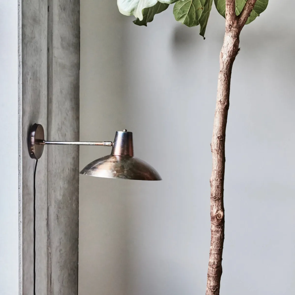 House Doctor Schlafzimmerbeleuchtung|Beleuchtung|Wall lamp, HDDesk, Antique brown