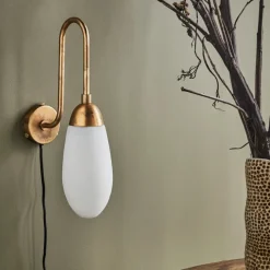 House Doctor Schlafzimmerbeleuchtung|Beleuchtung|Wandleuchte, HDDrop, Antikes Messing