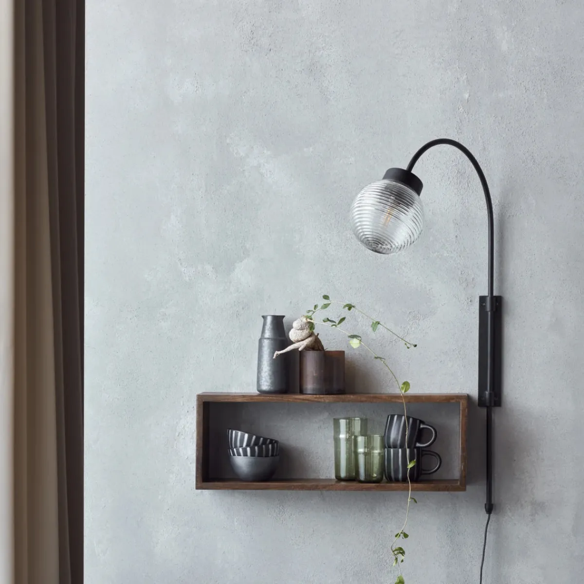 House Doctor Schlafzimmerbeleuchtung|Beleuchtung|Wandleuchte, HDGaia, Klar