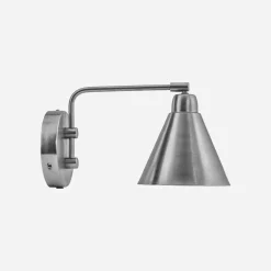 House Doctor Schlafzimmerbeleuchtung|Beleuchtung|Wandleuchte, HDGame, Gebürstetes Silber-Finish