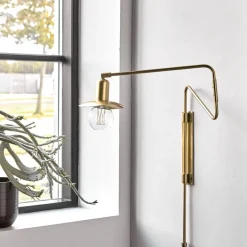 House Doctor Schlafzimmerbeleuchtung|Beleuchtung|Wandleuchte, HDSwing, Messing