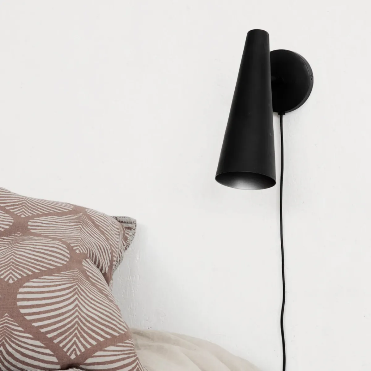 House Doctor Schlafzimmerbeleuchtung|Beleuchtung|Wandleuchte, Precise, Mattschwarz