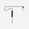 House Doctor Schlafzimmerbeleuchtung|Beleuchtung|Wandleuchte, Swing, Schwarz
