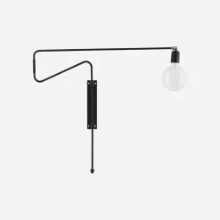 House Doctor Schlafzimmerbeleuchtung|Beleuchtung|Wandleuchte, Swing, Schwarz