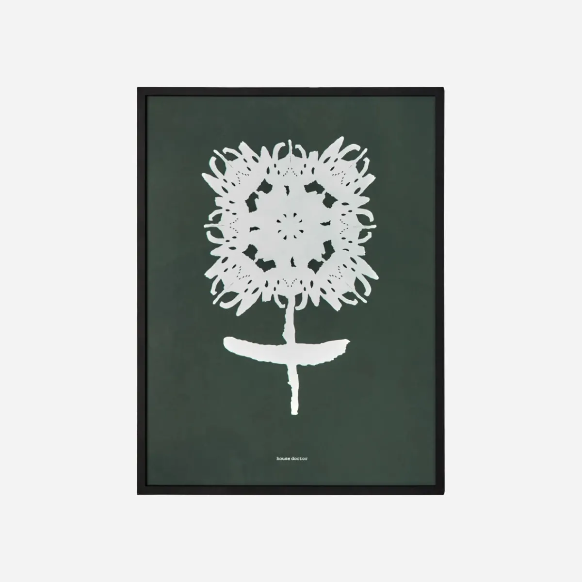 House Doctor Heimdekor|Dekoration|Wandobjekt, HDTale, Dunkelgrün;Weiß