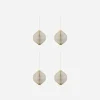 House Doctor Christmas Ornaments|Weihnachtsschmuck, HDAlsta, Off-White;Gold