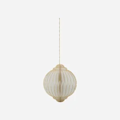 House Doctor Christmas Ornaments|Weihnachtsschmuck, HDAlsta, Off-White;Gold