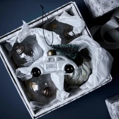 House Doctor Christmas Ornaments|Weihnachtsschmuck, HDCar, Weiß;Silber