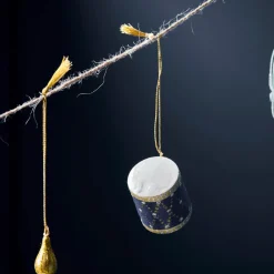 House Doctor Christmas Ornaments|Weihnachtsschmuck, HDDrum, Dunkelblau;Grün;Beige