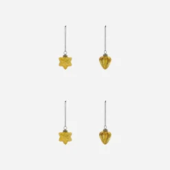 House Doctor Christmas Ornaments|Weihnachtsschmuck, HDHeart and Star, Gold