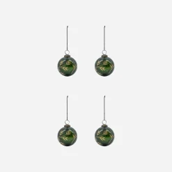 House Doctor Christmas Ornaments|Weihnachtsschmuck, HDLeaf, Grün;Gold