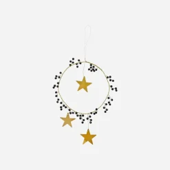 House Doctor Christmas Ornaments|Weihnachtsschmuck, HDStar Ring, Schwarz;Messing