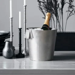 House Doctor Cocktailzubehör|Cocktailzubehör|Weinkühler, Buck, Gebürstetes Silber