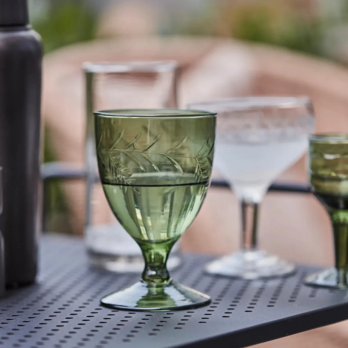 House Doctor Table Setting|Geschirr|White wine glass, HDVintage, Green