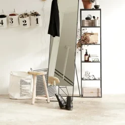 House Doctor Wäschekörbe|Wäschekörbe|Wäschesack, Stripes, Schwarz