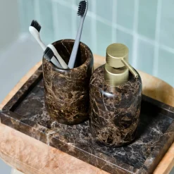 House Doctor Badezimmeraccessoires|Aufbewahrung Im Badezimmer|Zahnputzbecher, HDAble, Braun